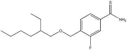 4-{[(2-ethylhexyl)oxy]methyl}-3-fluorobenzene-1-carbothioamide,,结构式