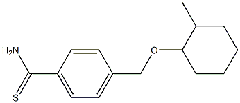 4-{[(2-methylcyclohexyl)oxy]methyl}benzene-1-carbothioamide|