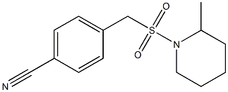 4-{[(2-methylpiperidine-1-)sulfonyl]methyl}benzonitrile 结构式