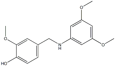 4-{[(3,5-dimethoxyphenyl)amino]methyl}-2-methoxyphenol 结构式