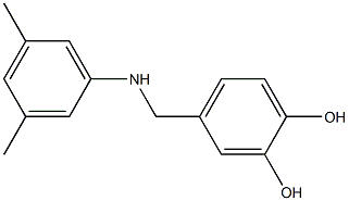 4-{[(3,5-dimethylphenyl)amino]methyl}benzene-1,2-diol Structure