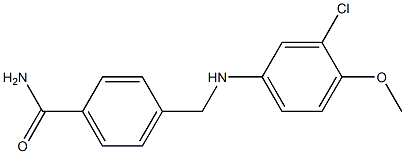  4-{[(3-chloro-4-methoxyphenyl)amino]methyl}benzamide