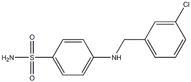  4-{[(3-chlorophenyl)methyl]amino}benzene-1-sulfonamide