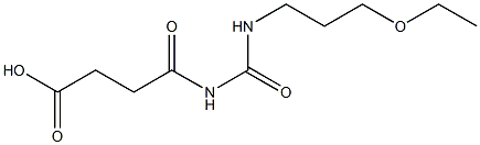 4-{[(3-ethoxypropyl)carbamoyl]amino}-4-oxobutanoic acid Structure