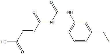 4-{[(3-ethylphenyl)carbamoyl]amino}-4-oxobut-2-enoic acid Structure