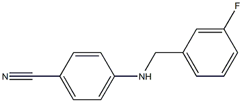 4-{[(3-fluorophenyl)methyl]amino}benzonitrile|