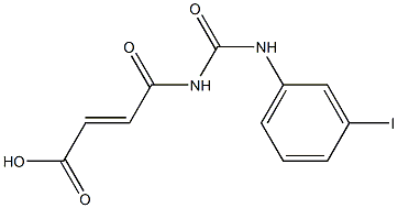 4-{[(3-iodophenyl)carbamoyl]amino}-4-oxobut-2-enoic acid 结构式