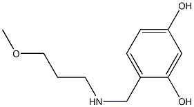 4-{[(3-methoxypropyl)amino]methyl}benzene-1,3-diol Structure
