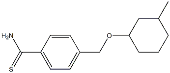 4-{[(3-methylcyclohexyl)oxy]methyl}benzene-1-carbothioamide|