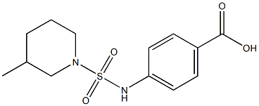 4-{[(3-methylpiperidine-1-)sulfonyl]amino}benzoic acid Structure