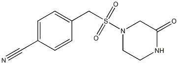 4-{[(3-oxopiperazine-1-)sulfonyl]methyl}benzonitrile Structure