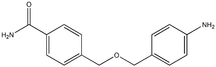 4-{[(4-aminophenyl)methoxy]methyl}benzamide Struktur