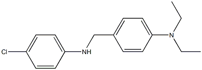 4-{[(4-chlorophenyl)amino]methyl}-N,N-diethylaniline,,结构式