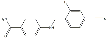 4-{[(4-cyano-2-fluorophenyl)methyl]amino}benzamide