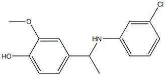 4-{1-[(3-chlorophenyl)amino]ethyl}-2-methoxyphenol