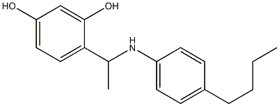 4-{1-[(4-butylphenyl)amino]ethyl}benzene-1,3-diol