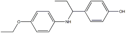 4-{1-[(4-ethoxyphenyl)amino]propyl}phenol Struktur