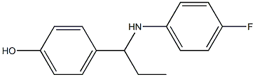 4-{1-[(4-fluorophenyl)amino]propyl}phenol Struktur