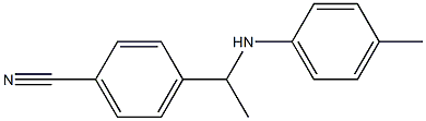 4-{1-[(4-methylphenyl)amino]ethyl}benzonitrile Struktur