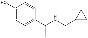4-{1-[(cyclopropylmethyl)amino]ethyl}phenol Struktur