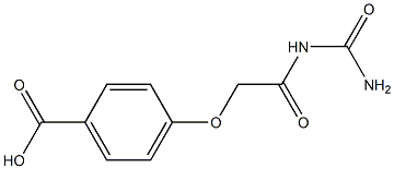 4-{2-[(aminocarbonyl)amino]-2-oxoethoxy}benzoic acid Struktur