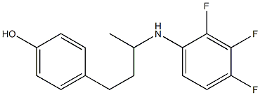 4-{3-[(2,3,4-trifluorophenyl)amino]butyl}phenol Structure