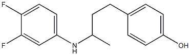 4-{3-[(3,4-difluorophenyl)amino]butyl}phenol