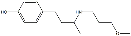 4-{3-[(3-methoxypropyl)amino]butyl}phenol Struktur