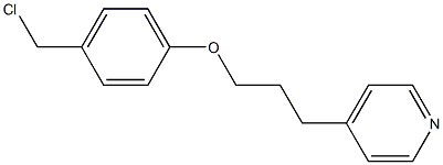 4-{3-[4-(chloromethyl)phenoxy]propyl}pyridine 结构式