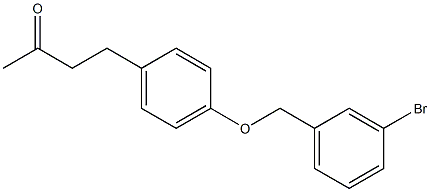 4-{4-[(3-bromobenzyl)oxy]phenyl}butan-2-one Structure