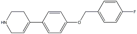 4-{4-[(4-fluorophenyl)methoxy]phenyl}-1,2,3,6-tetrahydropyridine