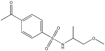 4-acetyl-N-(1-methoxypropan-2-yl)benzene-1-sulfonamide