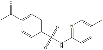 4-acetyl-N-(5-methylpyridin-2-yl)benzene-1-sulfonamide