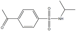 4-acetyl-N-(propan-2-yl)benzene-1-sulfonamide Struktur