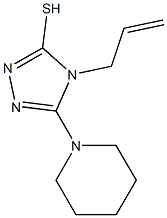 4-allyl-5-piperidin-1-yl-4H-1,2,4-triazole-3-thiol,,结构式