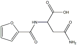 4-amino-2-(2-furoylamino)-4-oxobutanoic acid Struktur