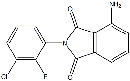 4-amino-2-(3-chloro-2-fluorophenyl)-2,3-dihydro-1H-isoindole-1,3-dione 结构式