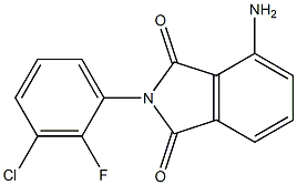 4-amino-2-(3-chloro-2-fluorophenyl)-2,3-dihydro-1H-isoindole-1,3-dione,,结构式