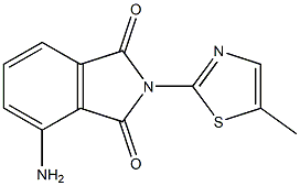 4-amino-2-(5-methyl-1,3-thiazol-2-yl)-2,3-dihydro-1H-isoindole-1,3-dione Structure