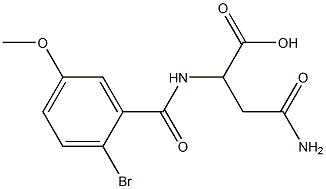 4-amino-2-[(2-bromo-5-methoxybenzoyl)amino]-4-oxobutanoic acid