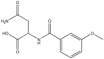  4-amino-2-[(3-methoxybenzoyl)amino]-4-oxobutanoic acid