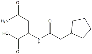 4-amino-2-[(cyclopentylacetyl)amino]-4-oxobutanoic acid