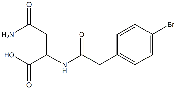 4-amino-2-{[(4-bromophenyl)acetyl]amino}-4-oxobutanoic acid