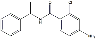 4-amino-2-chloro-N-(1-phenylethyl)benzamide Structure