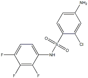  4-amino-2-chloro-N-(2,3,4-trifluorophenyl)benzene-1-sulfonamide