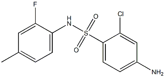 4-amino-2-chloro-N-(2-fluoro-4-methylphenyl)benzene-1-sulfonamide