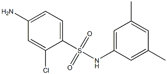 4-amino-2-chloro-N-(3,5-dimethylphenyl)benzene-1-sulfonamide 结构式