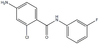 4-amino-2-chloro-N-(3-fluorophenyl)benzamide 结构式