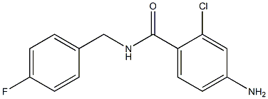 4-amino-2-chloro-N-(4-fluorobenzyl)benzamide 化学構造式