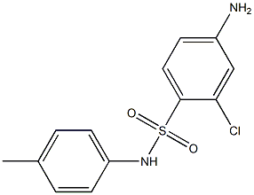 4-amino-2-chloro-N-(4-methylphenyl)benzene-1-sulfonamide,,结构式